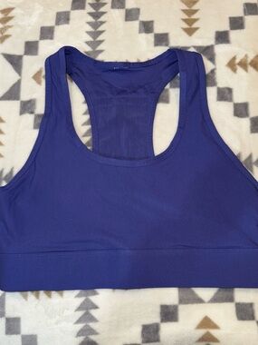FABLETICS Women's Racerback Sports Bra in Deep Purple/Blue